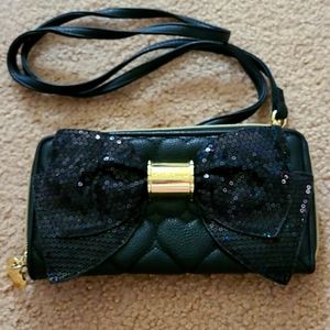 Betsy Johnson WOC with sequin bow